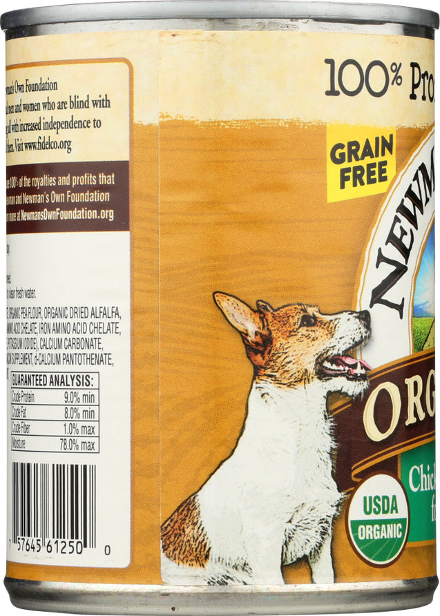 Newmans Own Organic: Dog Can Grain Free Chicken, 12.7 Oz