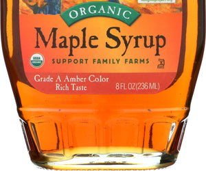 Coombs Family Farms: Grade A Organic Maple Syrup Amber, 8 Oz