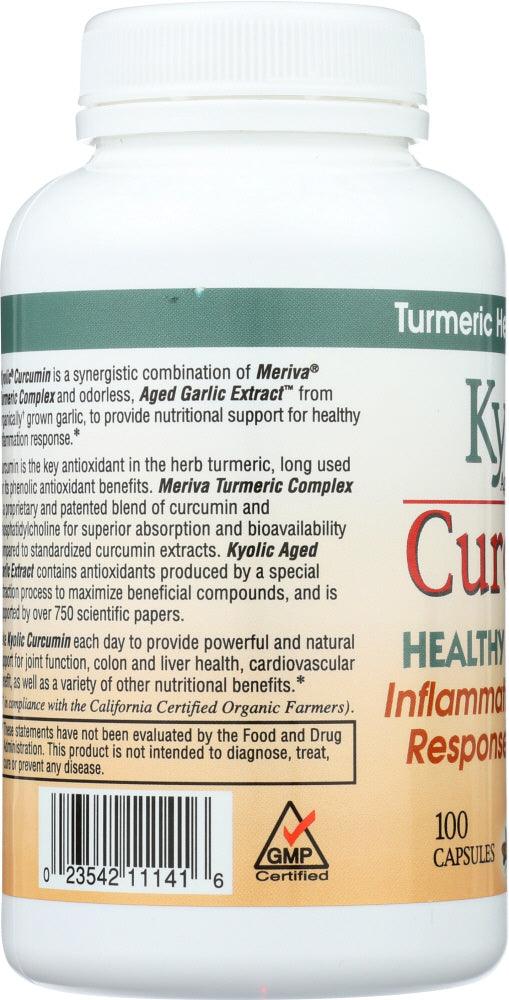 Kyolic: Aged Garlic Extract Inflammation Response Curcumin, 100 Cp - RubertOrganics