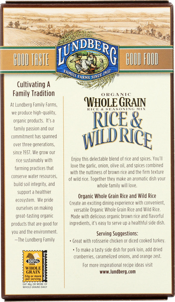 Lundberg: Mix Rice Whole Grain & Wild Rice Organic, 6 Oz