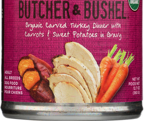 Castor & Pollux: Dog Food Can Organic Butcher And Bushel Turkey Carrots, 12.7 Oz