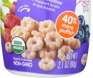 Happy Baby: Puff Blueberry Purple Carrot Organic, 2.1 Oz