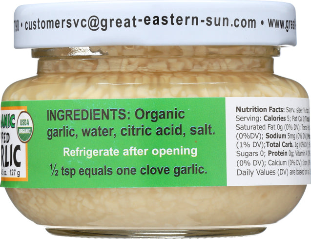 Emperors Kitchen: Organic Chopped Garlic, 4.5 Oz