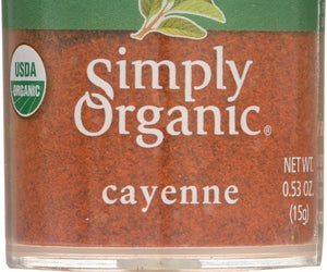 Simply Organic: Mini Cayanne Pepper Ground, .53 Oz