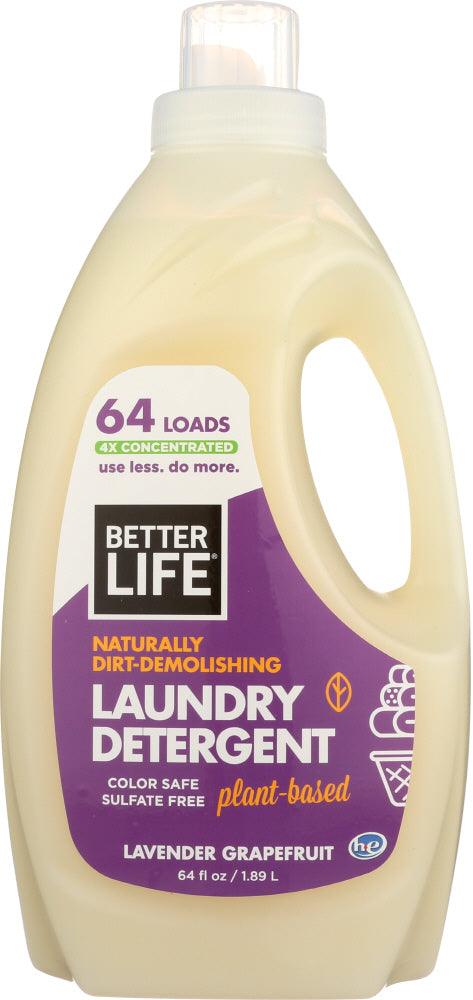 Better Life: Detergent Laundry Lavender Grapefruit, 64 Oz - RubertOrganics