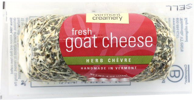 Vermont: Herb Chevre Fresh Goat Cheese Log, 4 Oz