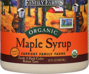 Coombs Family Farms: Grade A Organic Maple Syrup Dark Color, 32 Oz