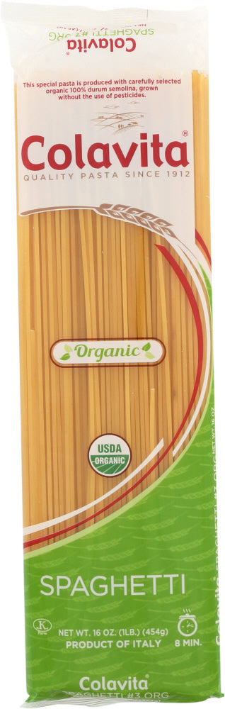 Colavita: Pasta Spaghetti Organic, 16 Oz