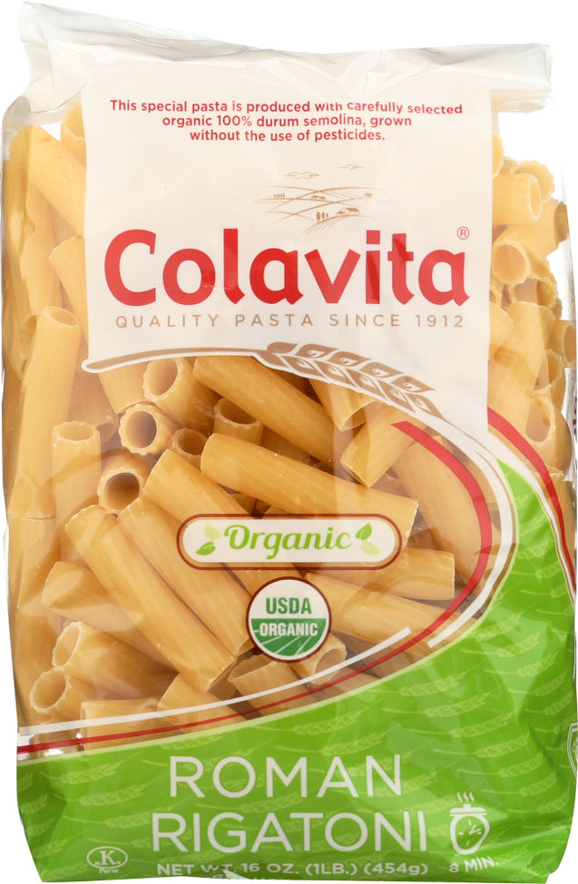 Colavita: Pasta Roman Rigatoni Organic, 16 Oz