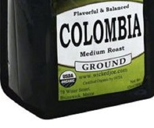 Wicked Joe Coffee: Organic Colombia Ground Coffee, 12 Oz