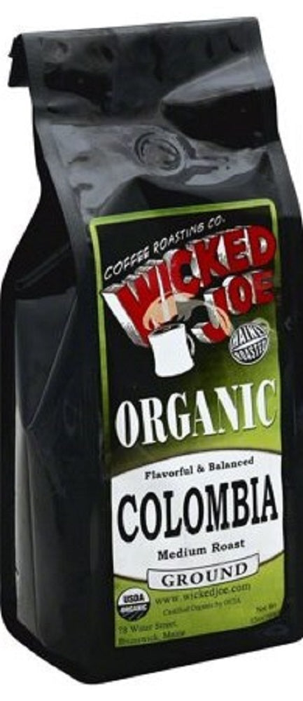 Wicked Joe Coffee: Organic Colombia Ground Coffee, 12 Oz