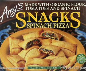 Amys: Spinach Pizza Snacks, 6 Oz - RubertOrganics