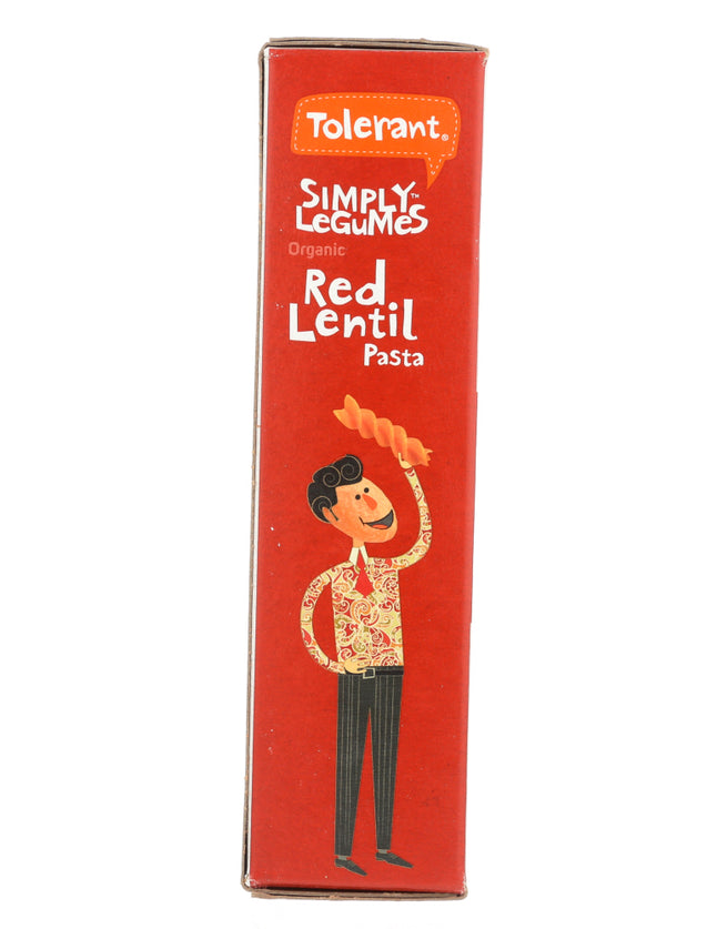 Tolerant: Pasta Red Lentil Rotini Organic, 8 Oz