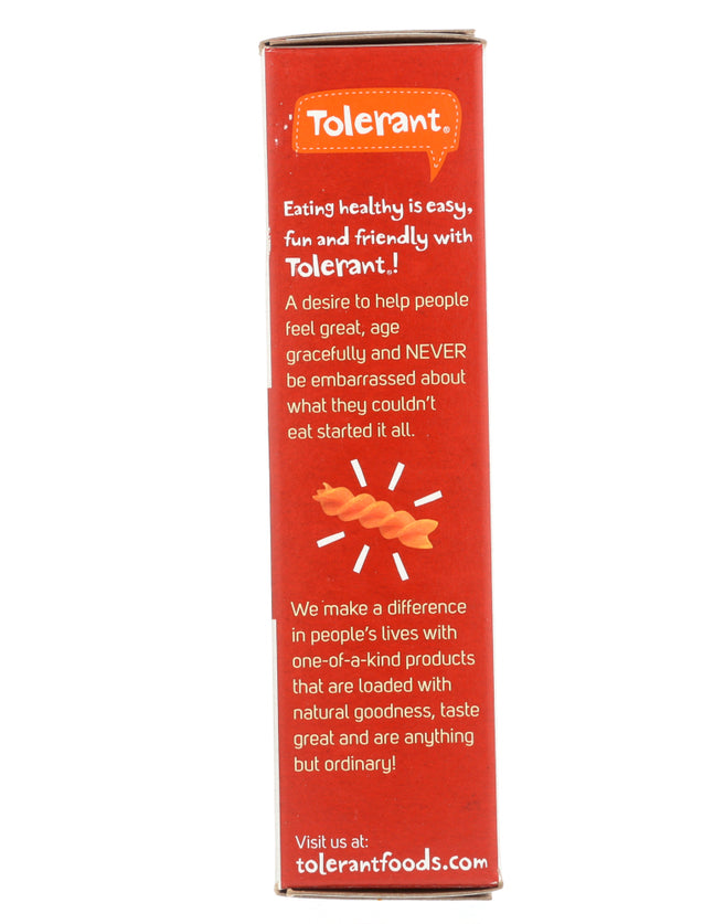 Tolerant: Pasta Red Lentil Rotini Organic, 8 Oz