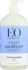 Eo:  Hand Sanitizer Gel Lavender, 32 Oz - RubertOrganics