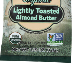 Once Again: Almond Butter Squeeze Pack Light Toasted Organic, 1.15 Oz