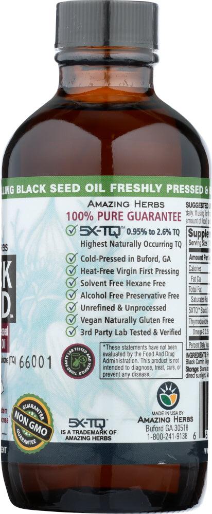 Amazing Herbs: Oil Black Seed Premium, 4 Oz - RubertOrganics