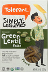 Tolerant: Pasta Penne Green Lentil Organic, 8 Oz