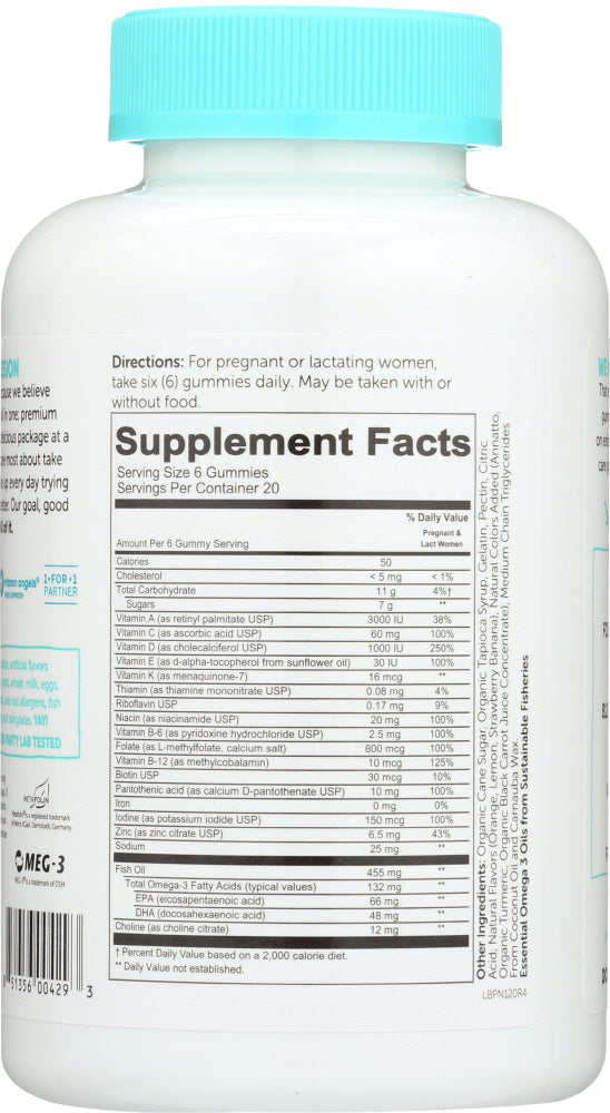 Smartypants: Prenatal Multi Omega 3 D Methylfolate, 120 Pc