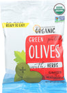 Mediterranean Organics: Olives Green Pitted With Herbs, 2.5 Oz