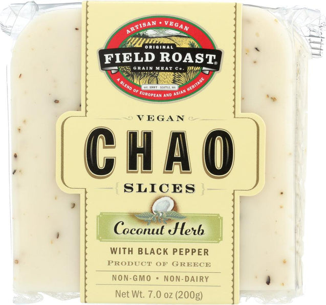 Field Roast: Chao Slices Coconut Herb Cheese, 7 Oz - RubertOrganics