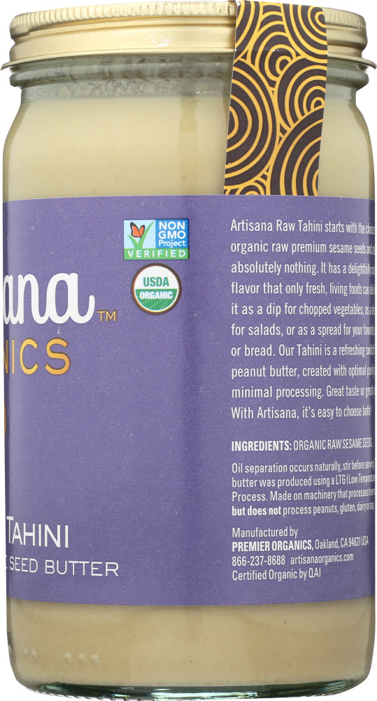 Artisana: Raw Organic Tahini Sesame Seed Butter, 14 Oz