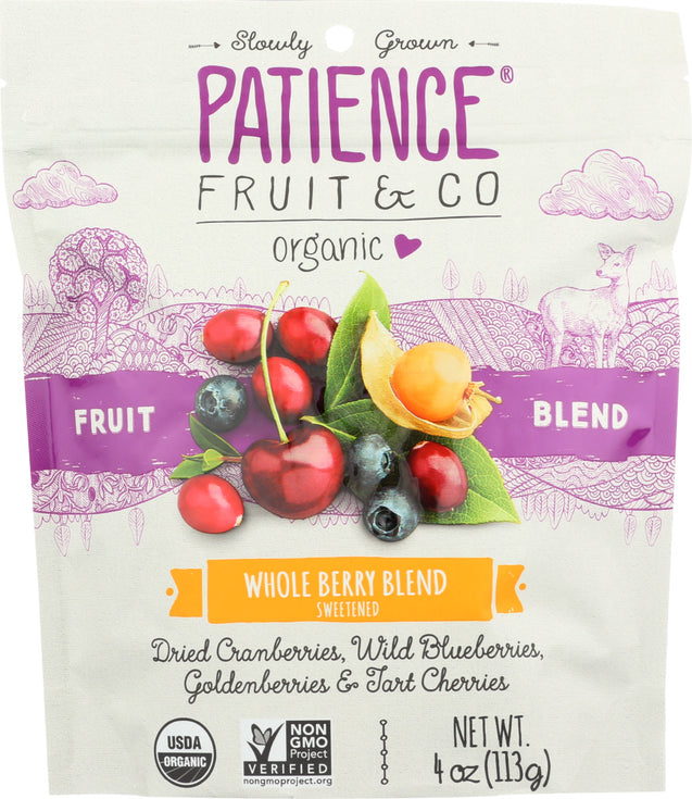 Patience Fruit & Co: Berries 4 Soft Whole Organic, 4 Oz