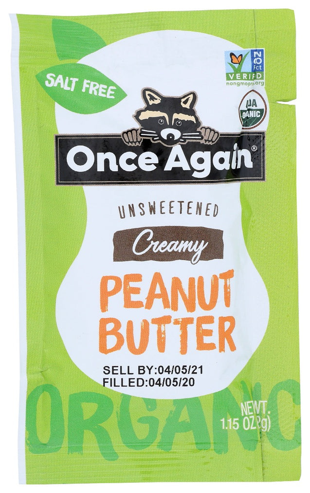 Once Again: Organic Creamy Peanut Butter, 1.15 Oz