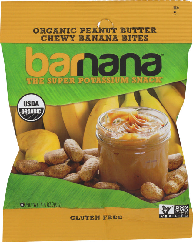 Barnana: Organic Peanut Butter Chewy Banana Bites, 1.4 Oz