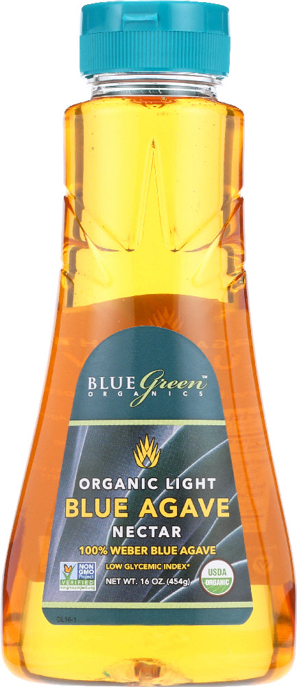 Blue Green Organics: Agave Blue Nectar Light, 16 Oz