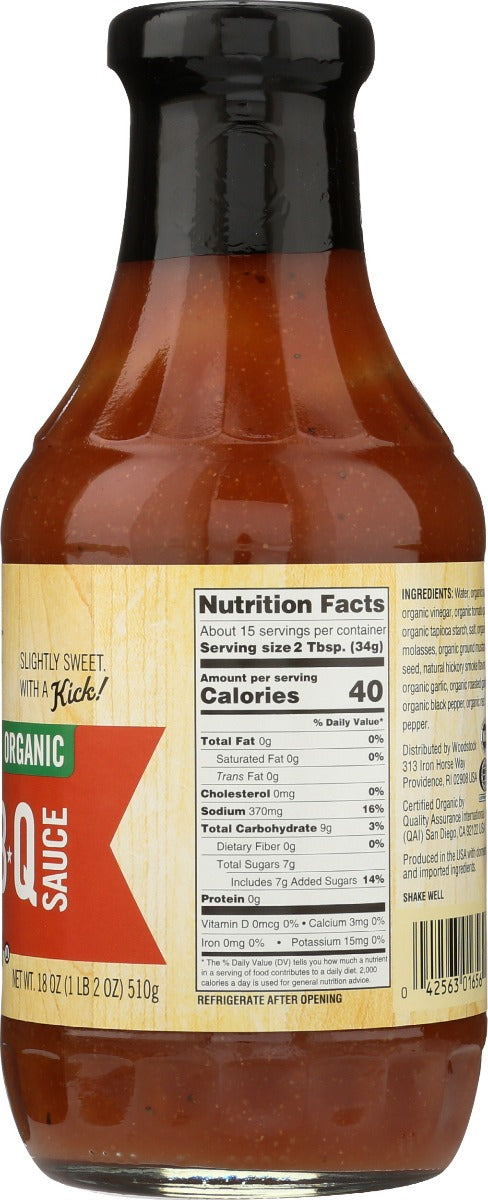 Woodstock: Sauce Organic Bbq Original, 18 Oz