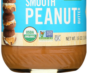 Woodstock: Peanut Butter Smooth Salted Organic, 16 Oz