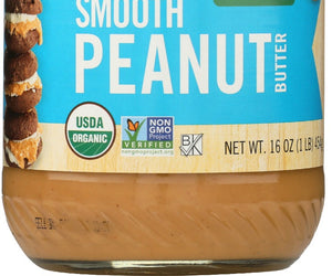 Woodstock: Peanut Butter Smooth & Unsalted Organic, 16 Oz