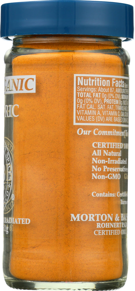 Morton & Bassett: Turmeric 100% Organic, 2.2 Oz