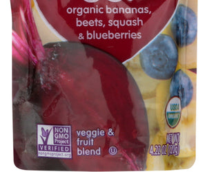 Happy Tot: Veggies Ban Beet Squash Blueberries Organic, 4.22 Oz