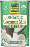Native Forest: Simple Unsweetened Organic Coconut Milk, 13.5 Oz