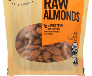 Woodstock: Almonds Raw Organic, 7.5 Oz