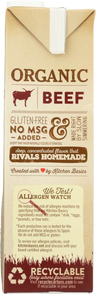 Kitchen Basics: Stock Beef Organic, 32 Oz