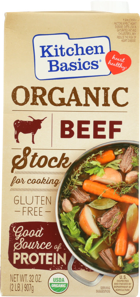 Kitchen Basics: Stock Beef Organic, 32 Oz
