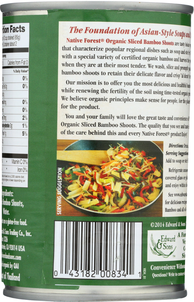 Native Forest: Organic Sliced Bamboo Shoots, 14 Oz