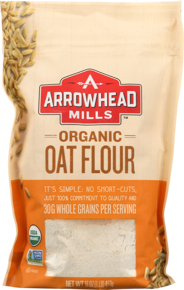 Arrowhead Mills: Organic Oat Flour, 16 Oz