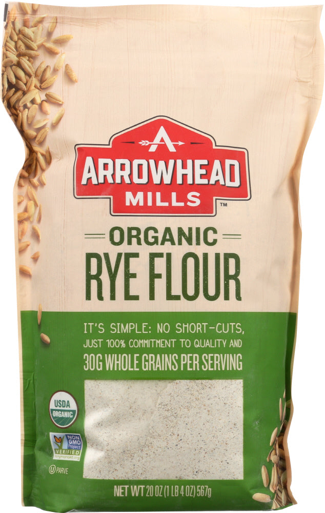 Arrowhead Mills: Organic Rye Flour, 20 Oz