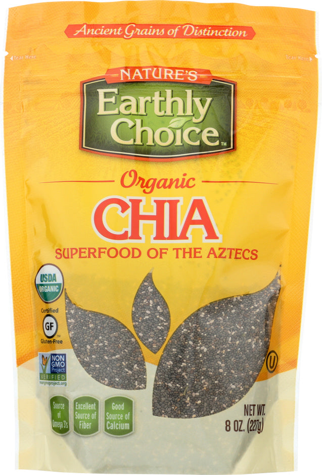 Natures Earthly Choice: Organic Chia Seeds, 8 Oz