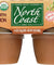North Coast: Applesauce With Cinnamon 4 Pack Organic, 16 Oz