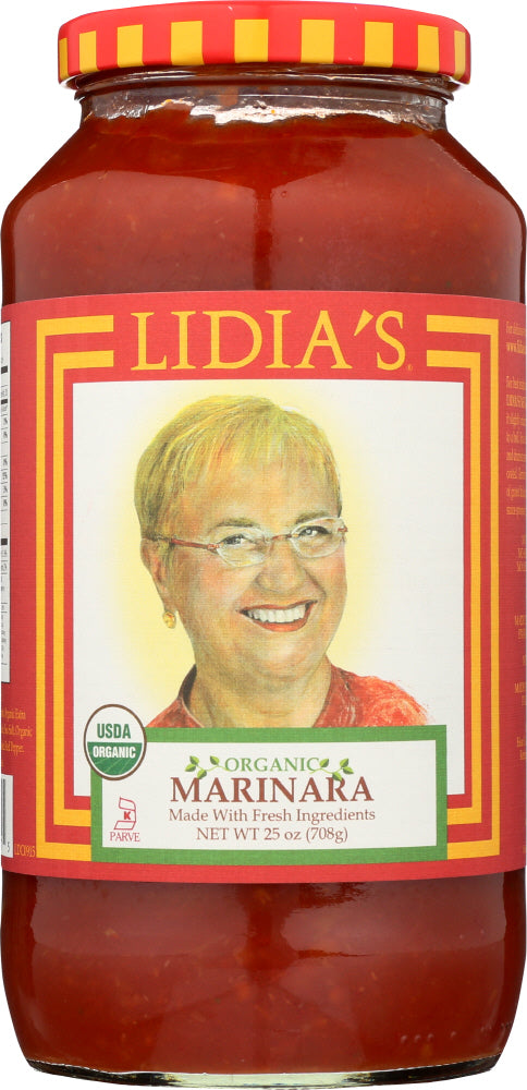 Lidias: Organic Marinara Sauce, 25 Fl Oz