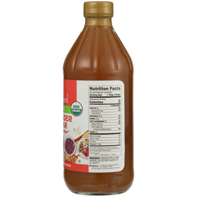 Natures Intent: Vinegar Apple Cider Organic, 16 Fo