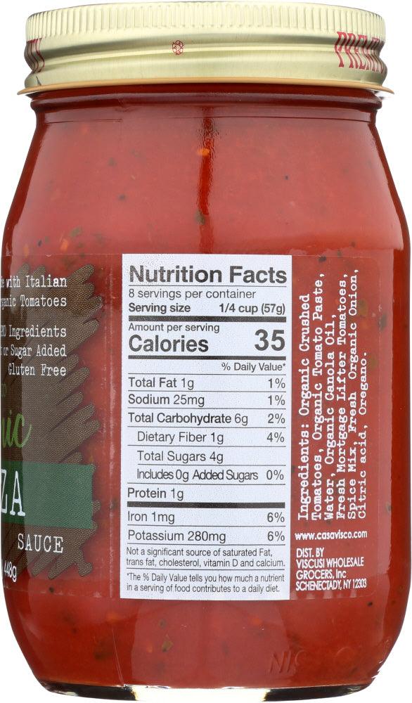 Casa Visco: Organic Pizza Sauce, 16 Oz - RubertOrganics