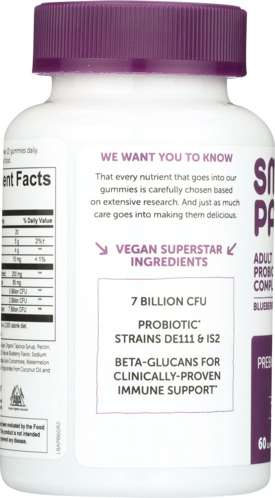 Smartypants: Probiotic Adult Blueberry, 60 Pc