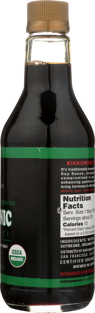 Kikkoman: Organic Soy Sauce, 15 Oz