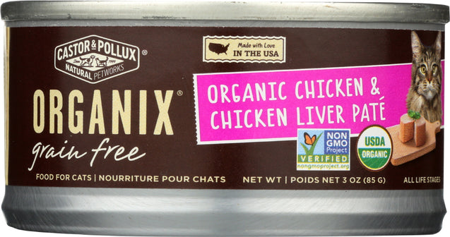 Castor & Pollux: Pate Chicken Liver Organic, 3 Oz
